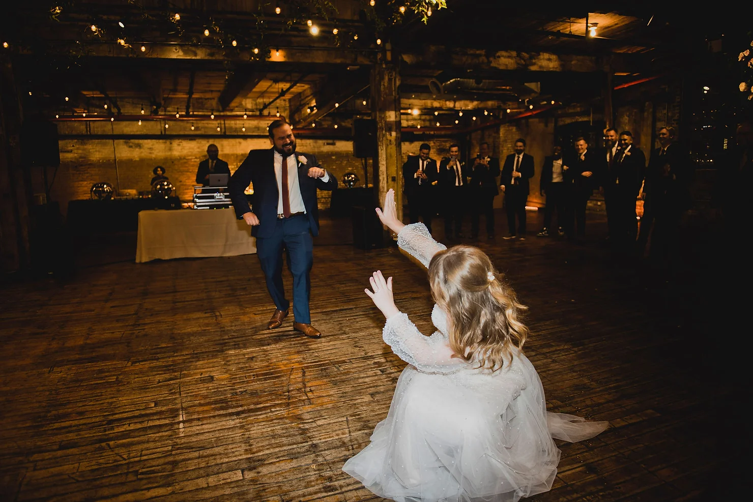 Greenpoint Loft wedding first dance