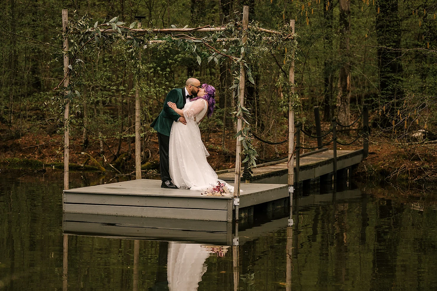 non-traditional wedding DJ at Foxfire Mountain House