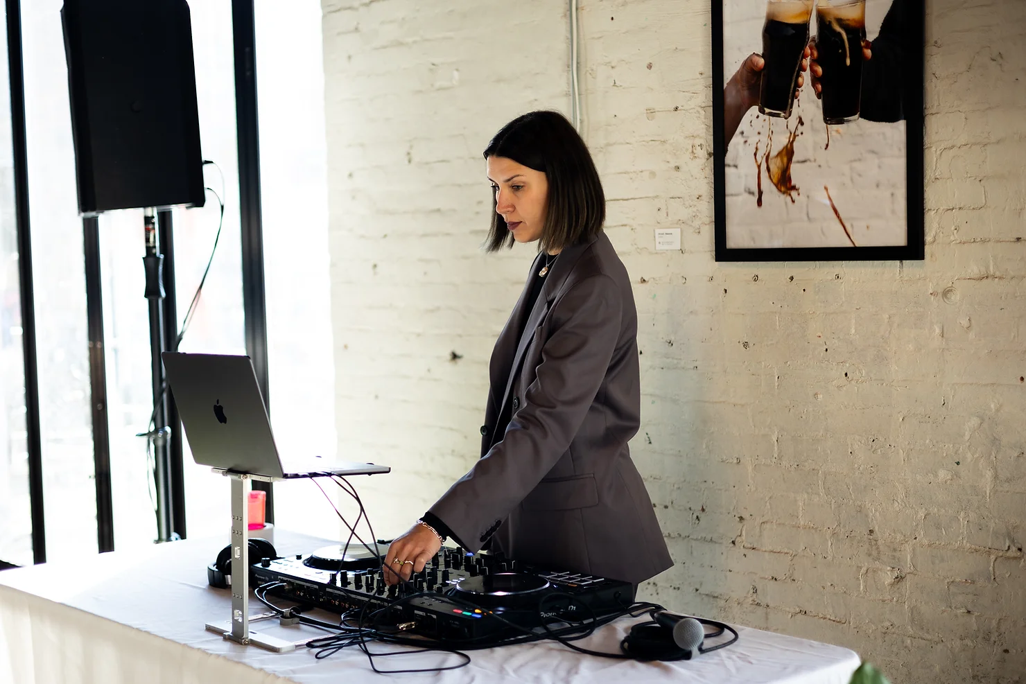 NYC wedding DJ Strong Rope Brewery DJ Xenia