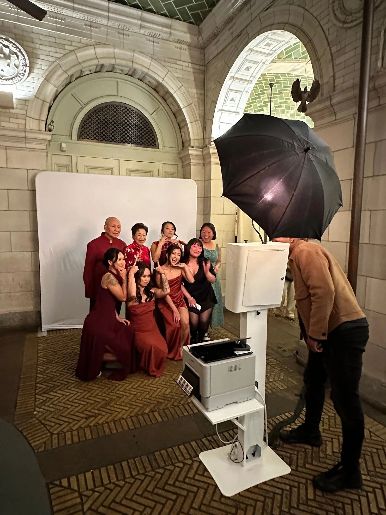 Prospect Park Boathouse Wedding Photobooth corner 