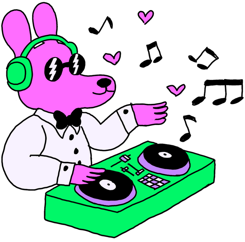 non-traditional wedding djs logo